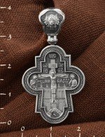 Крест из белого золота 585 пробы