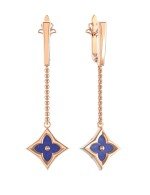 Серьги из золота 585 пробы c лазуритом