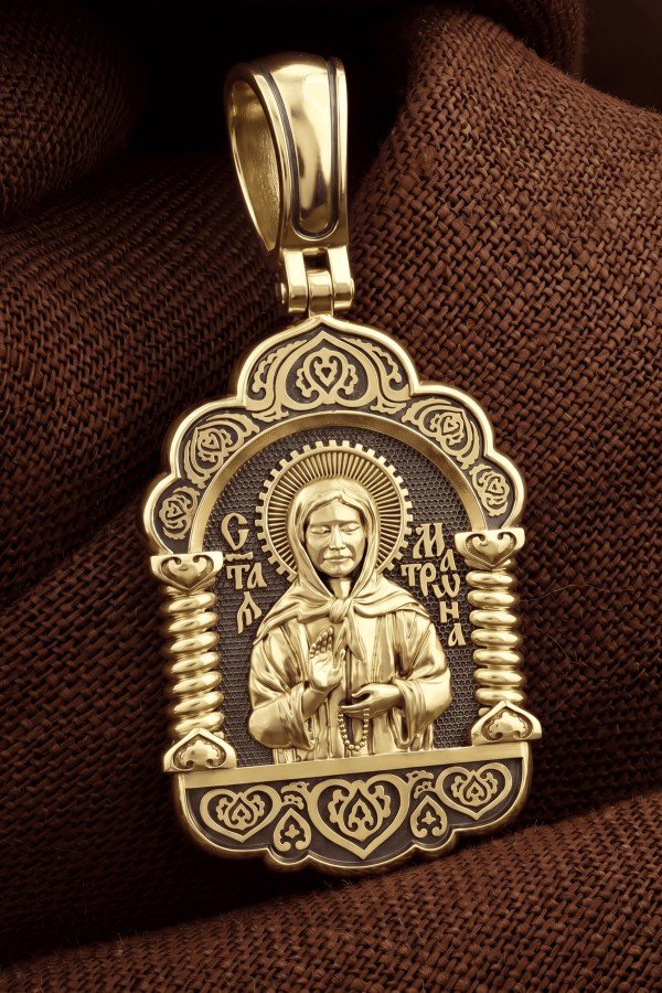 Образок из лимонного золота