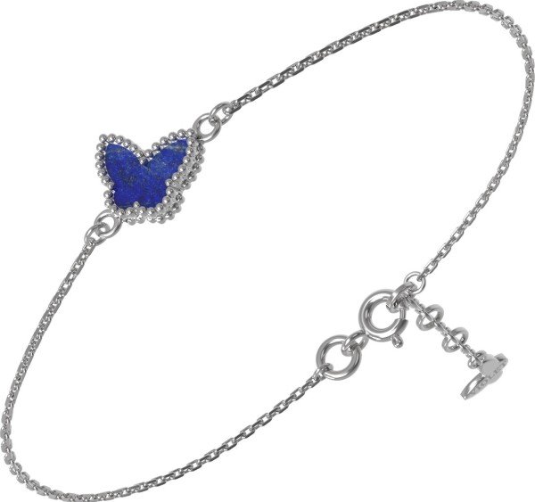 Браслет из белого золота c лазуритом