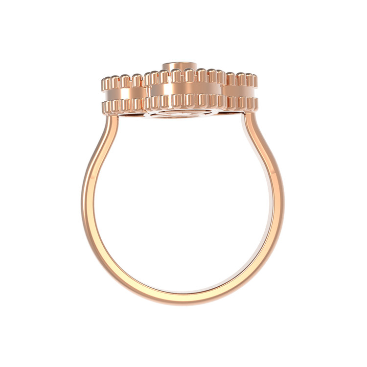 Кольцо из золота c бриллиантами и ониксом