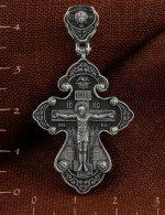 Крест из белого золота 585 пробы