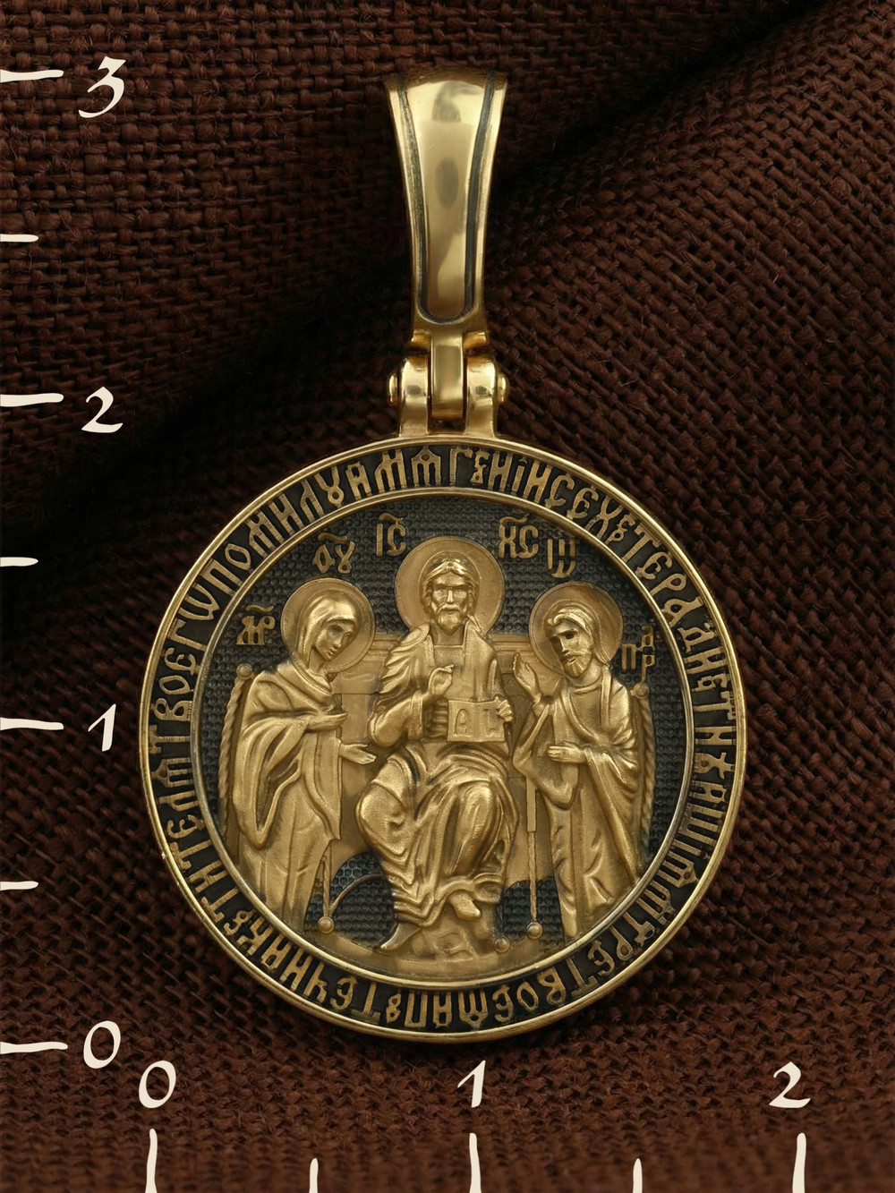 Образок из лимонного золота