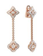 Серьги из золота 585 пробы c бриллиантами
