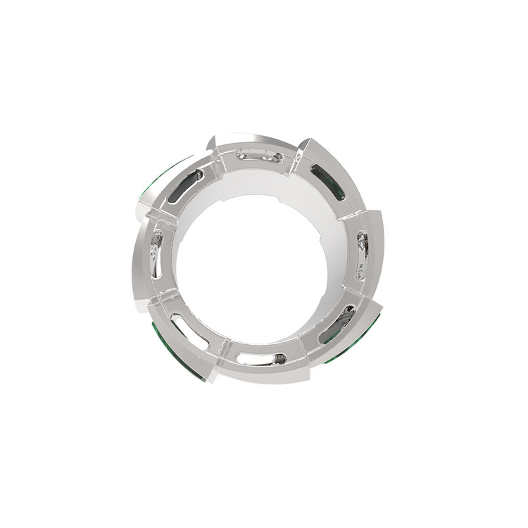 Подвеска из белого золота c бриллиантами и ониксом