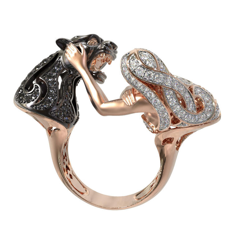 Кольцо из золота c фианитом