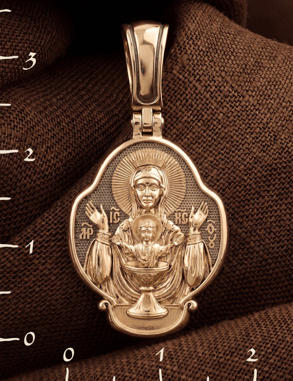 Образок из золота 585 пробы