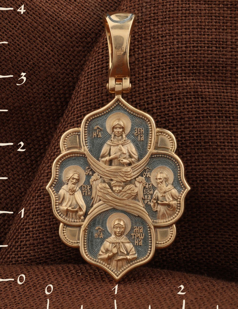 Образок из золота 585 пробы