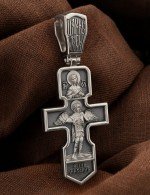 Крест из белого золота 585 пробы