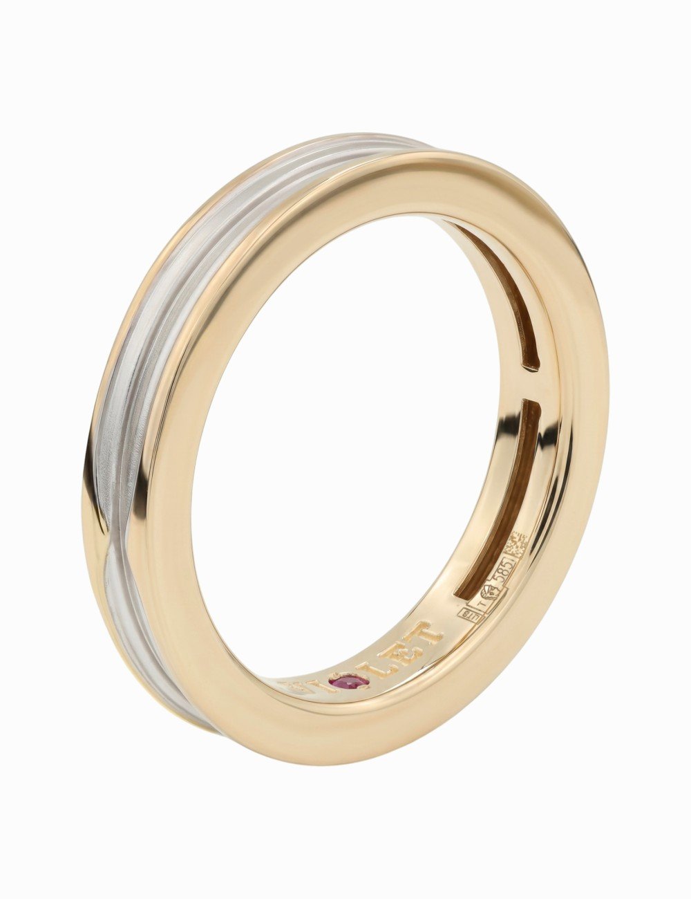 Кольцо из золота c рубином