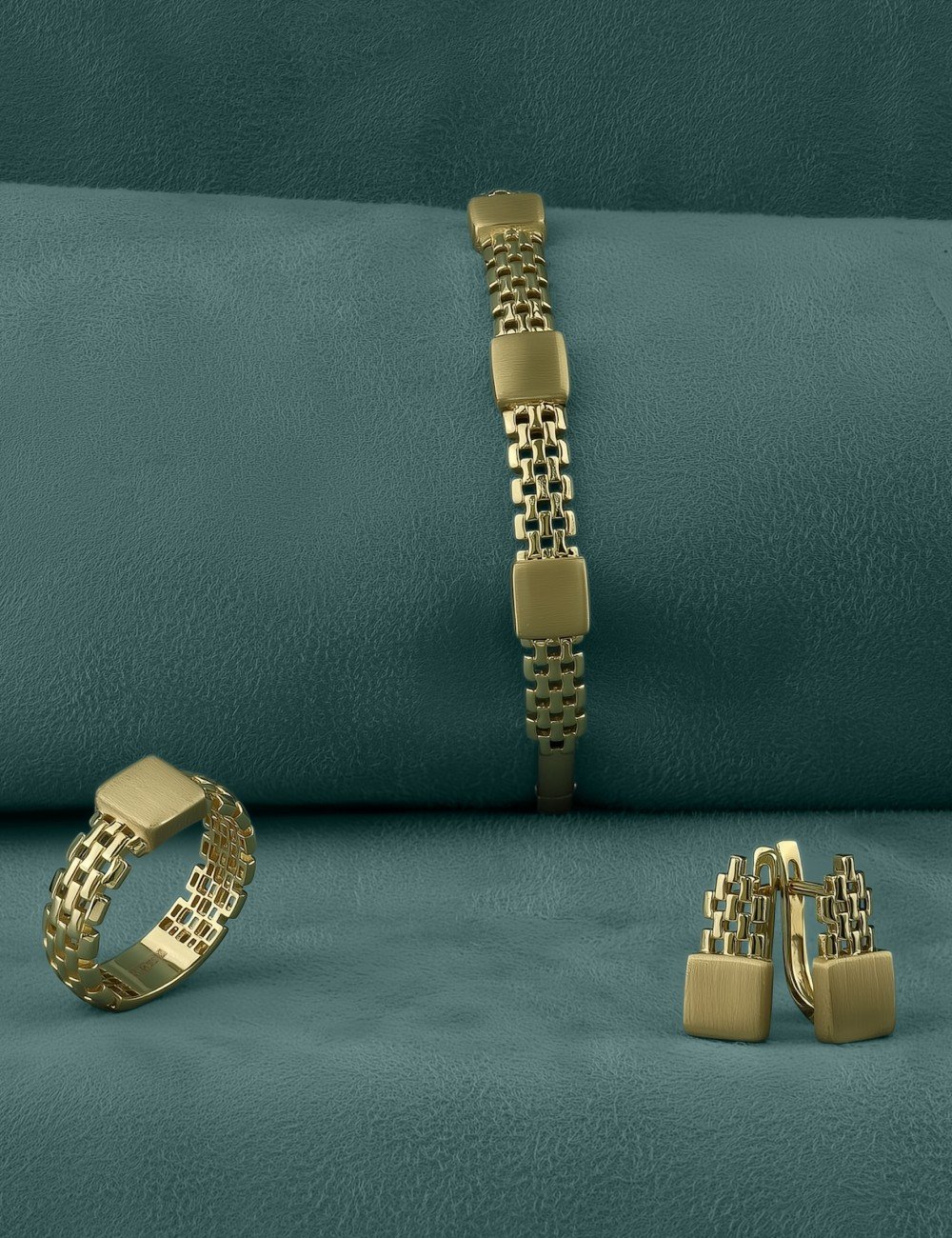 Серьги из лимонного золота 585 пробы