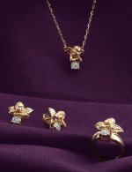 Колье из золота 585 пробы c бриллиантами