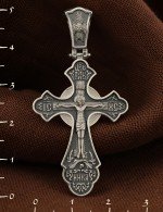 Крест из белого золота 585 пробы