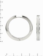 Серьги из белого золота c рубином