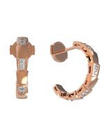 Серьги из золота 585 пробы c бриллиантами