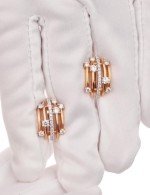 Серьги из золота 585 пробы c бриллиантами