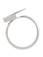 Кольцо из белого золота 585 пробы c лазуритом