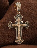 Крест из золота 585 пробы