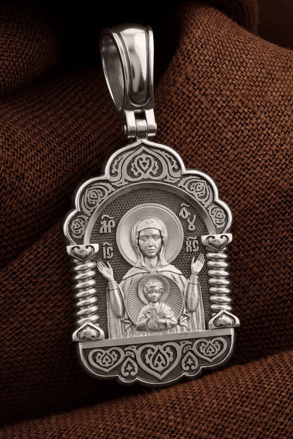 Образок из белого золота