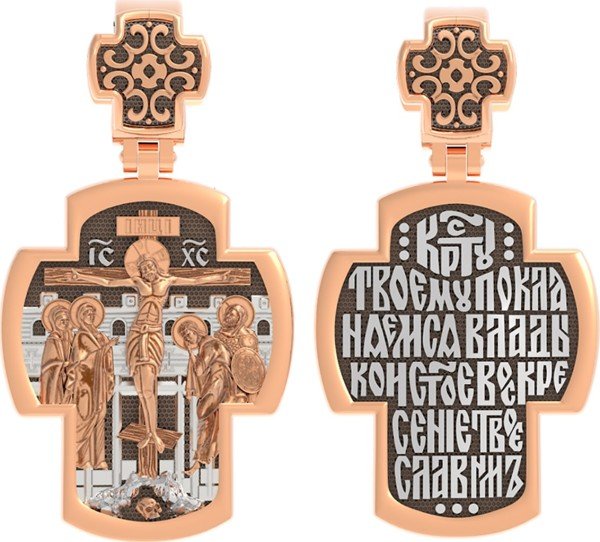 Крест из золота 585 пробы