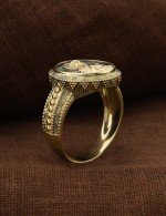 Кольцо из лимонного золота 585 пробы