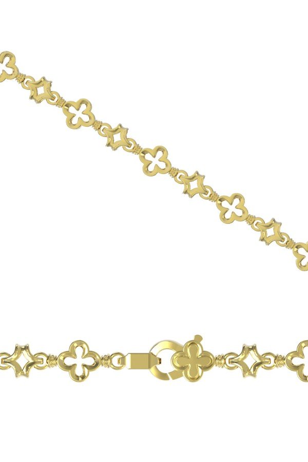 Цепь из лимонного золота