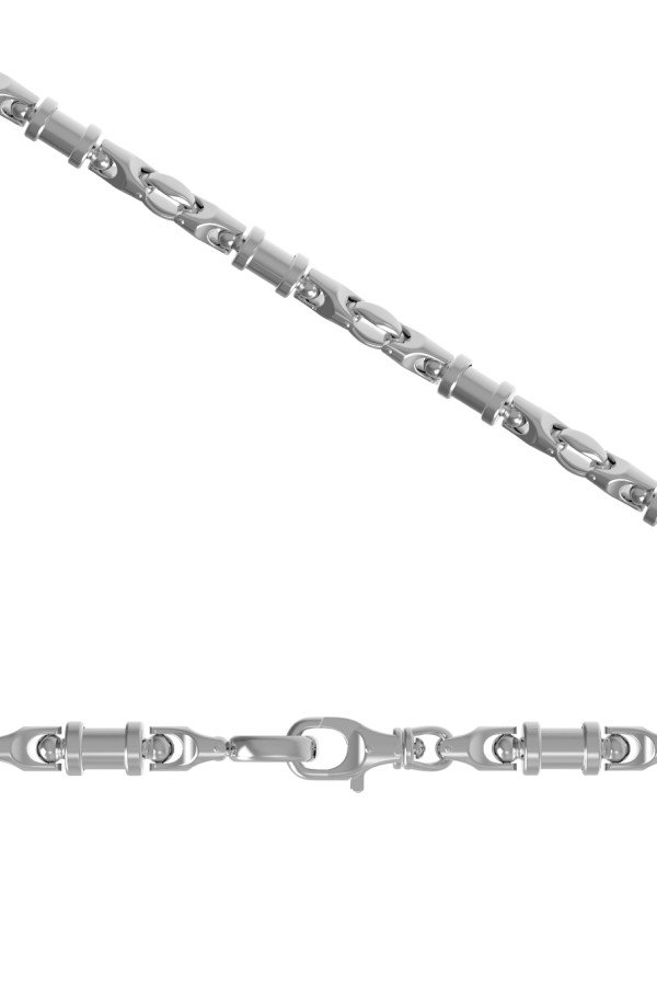 Цепь из белого золота 585 пробы