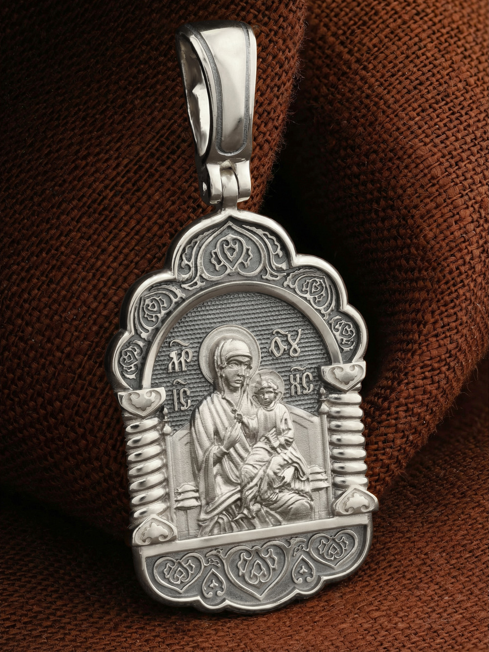 Образок из белого золота