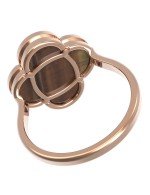 Кольцо из золота 585 пробы c тигровым глазом