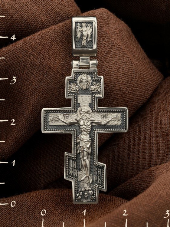Крест из белого золота
