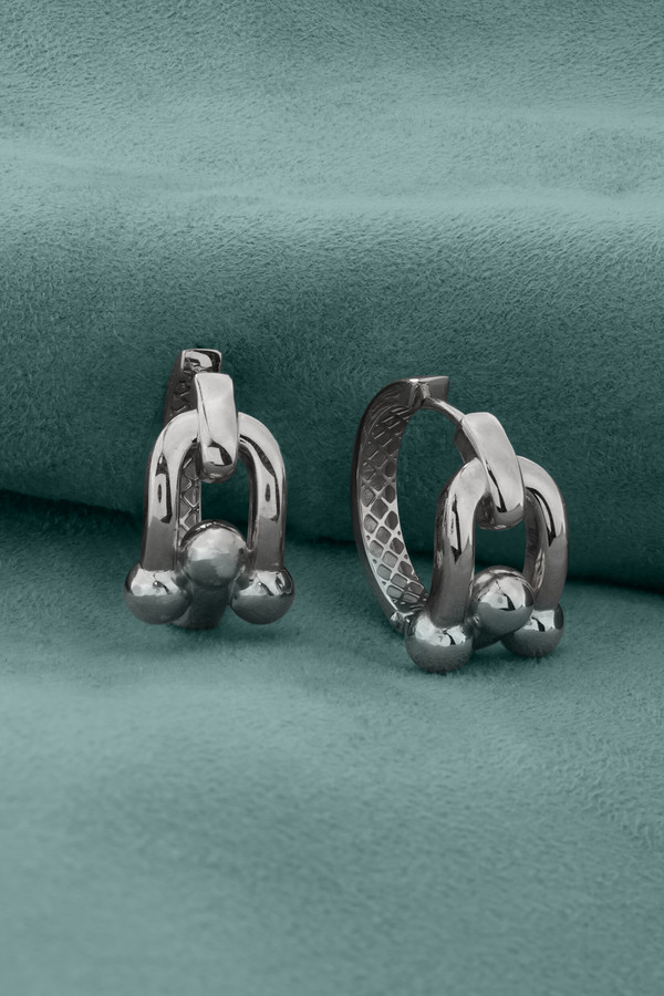 Серьги из белого золота