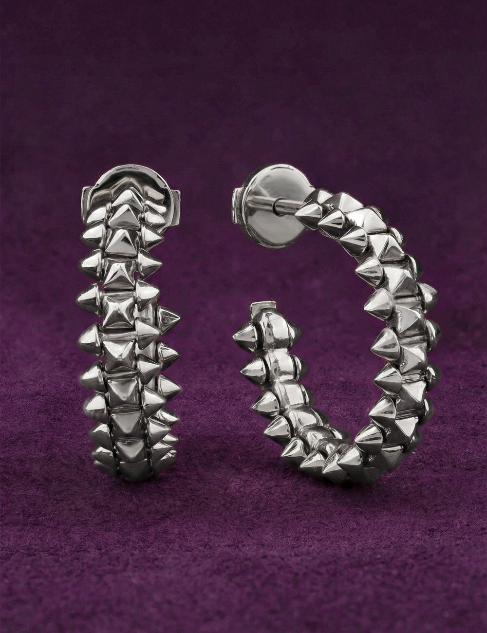 Серьги из белого золота 585 пробы