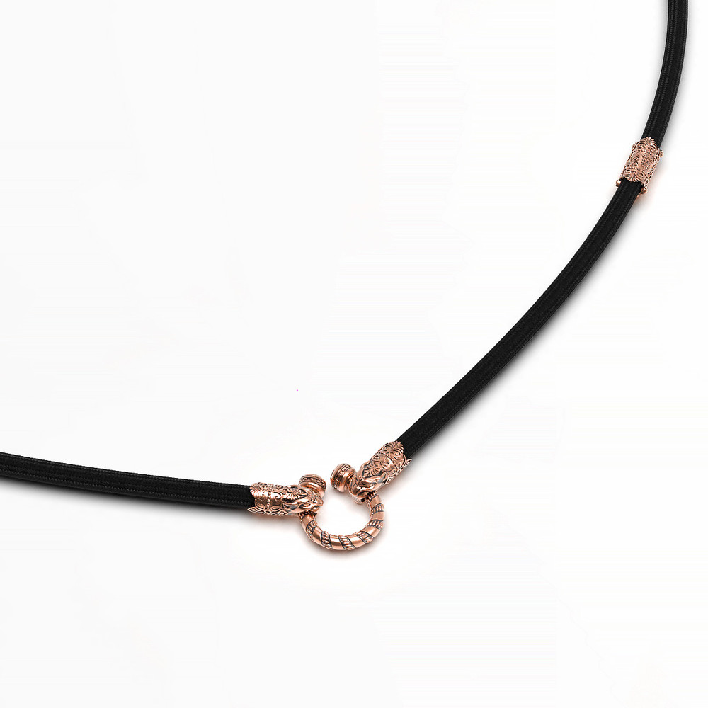 Шнурок шёлковый из золота c шёлковым шнурком