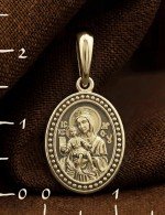 Образок из лимонного золота 585 пробы