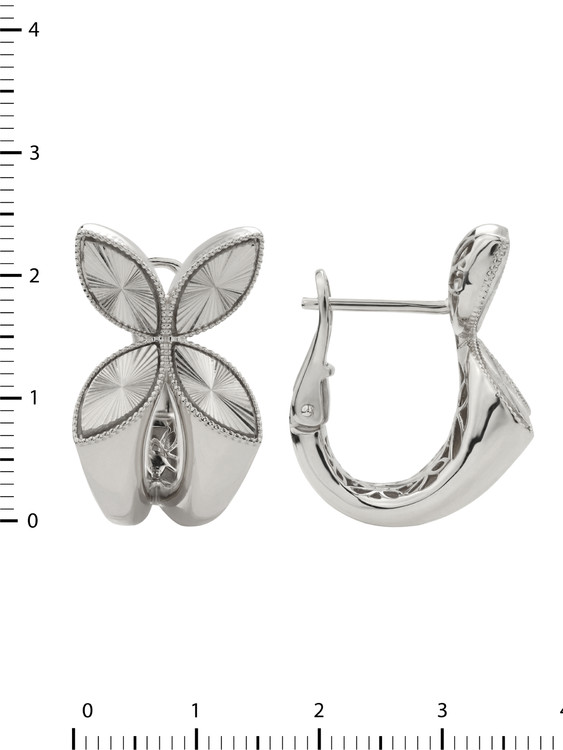 Серьги из белого золота