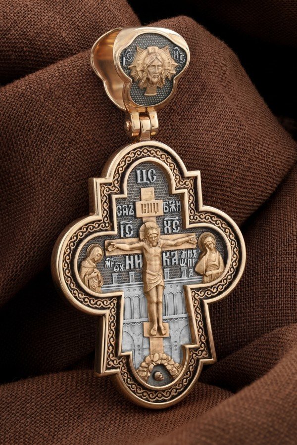 Крест из золота 585 пробы