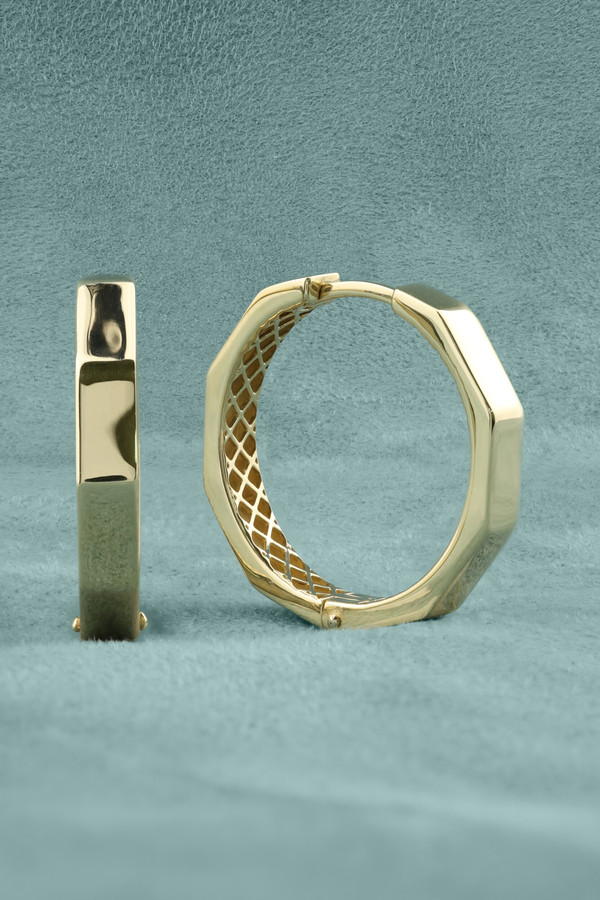 Серьги из лимонного золота