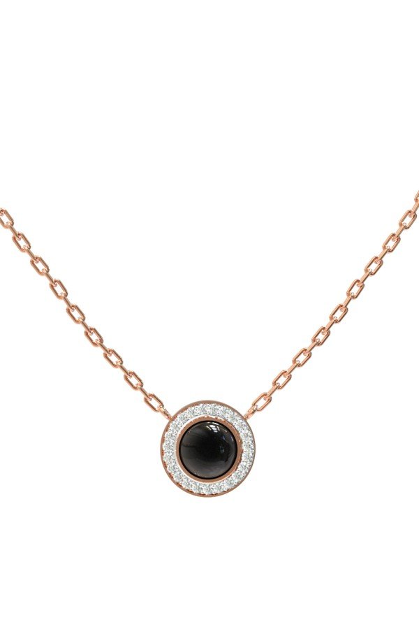 Колье из золота c бриллиантами и ониксом