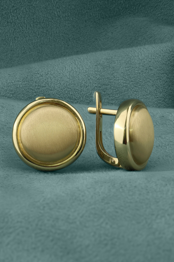 Серьги из лимонного золота