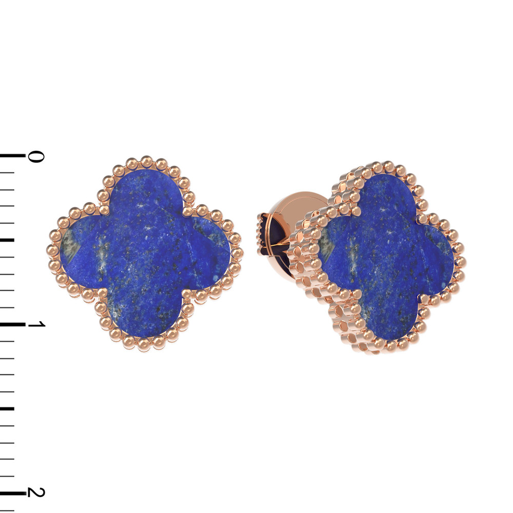 Серьги из золота c лазуритом