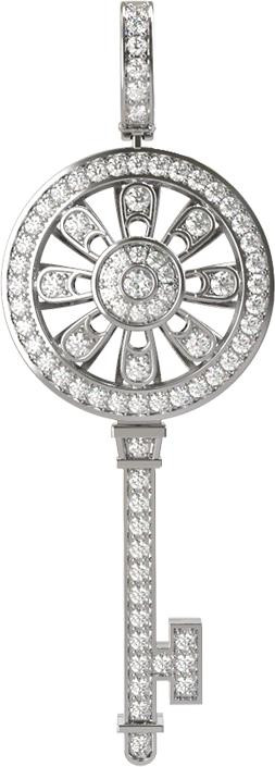 Подвеска из белого золота c бриллиантами