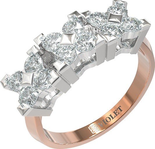 Кольцо из золота c бриллиантами