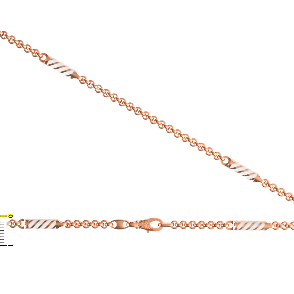 Цепь из золота c эмалью