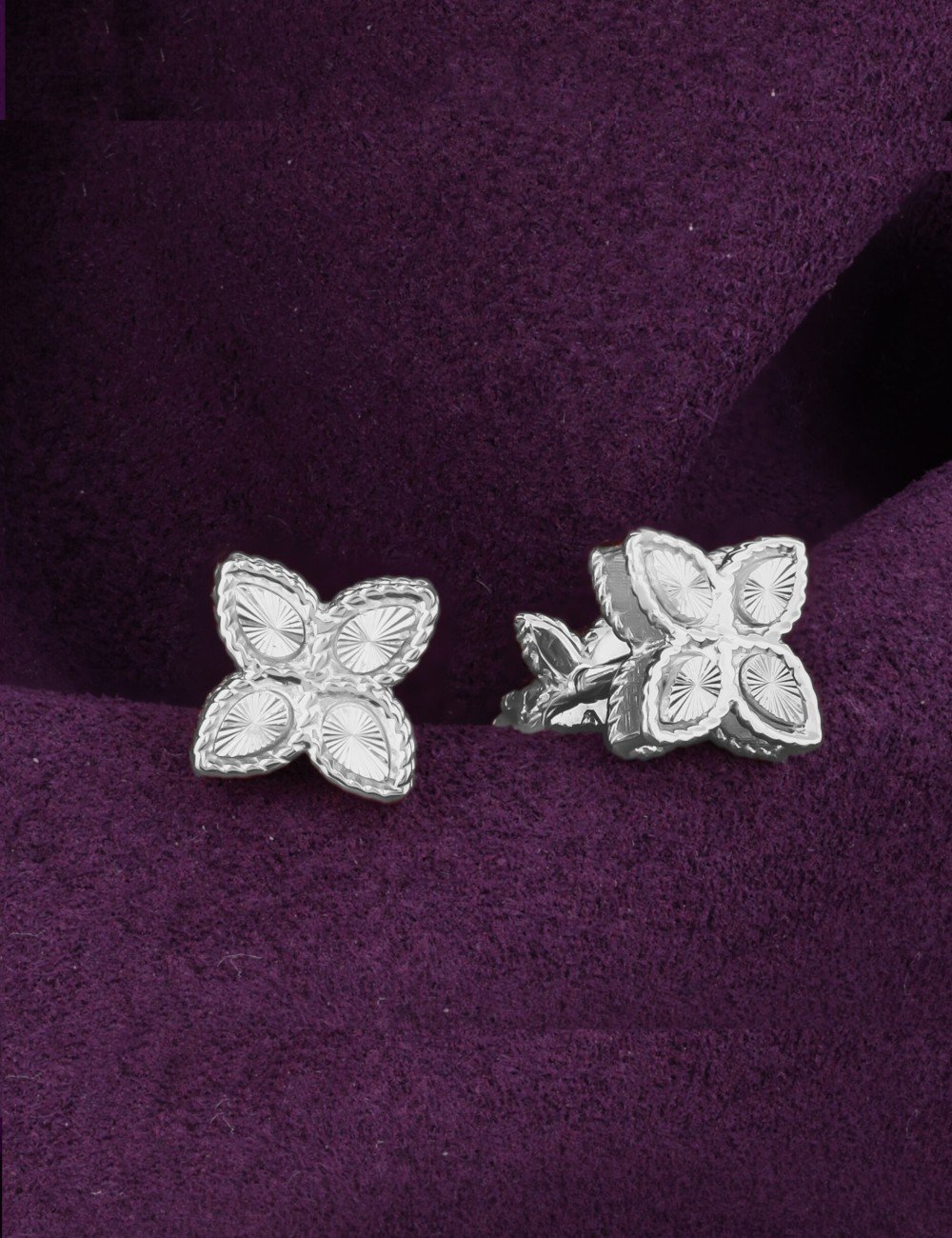 Серьги из белого золота 585 пробы