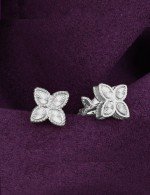 Серьги из белого золота 585 пробы