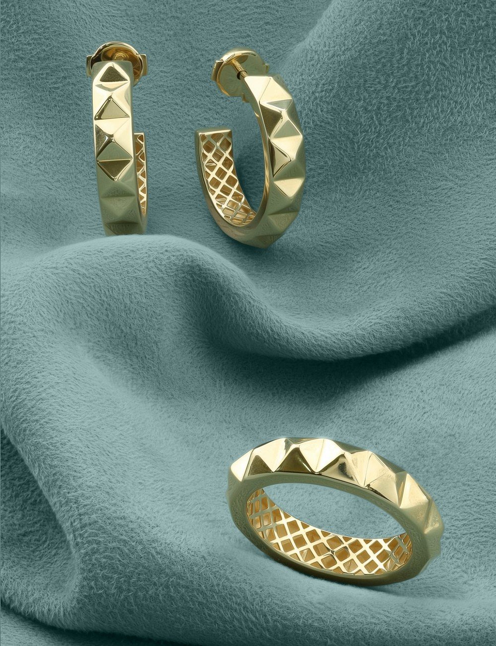 Серьги из лимонного золота 585 пробы