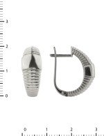 Серьги из белого золота 585 пробы