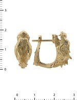 Серьги из золота 585 пробы c бриллиантами