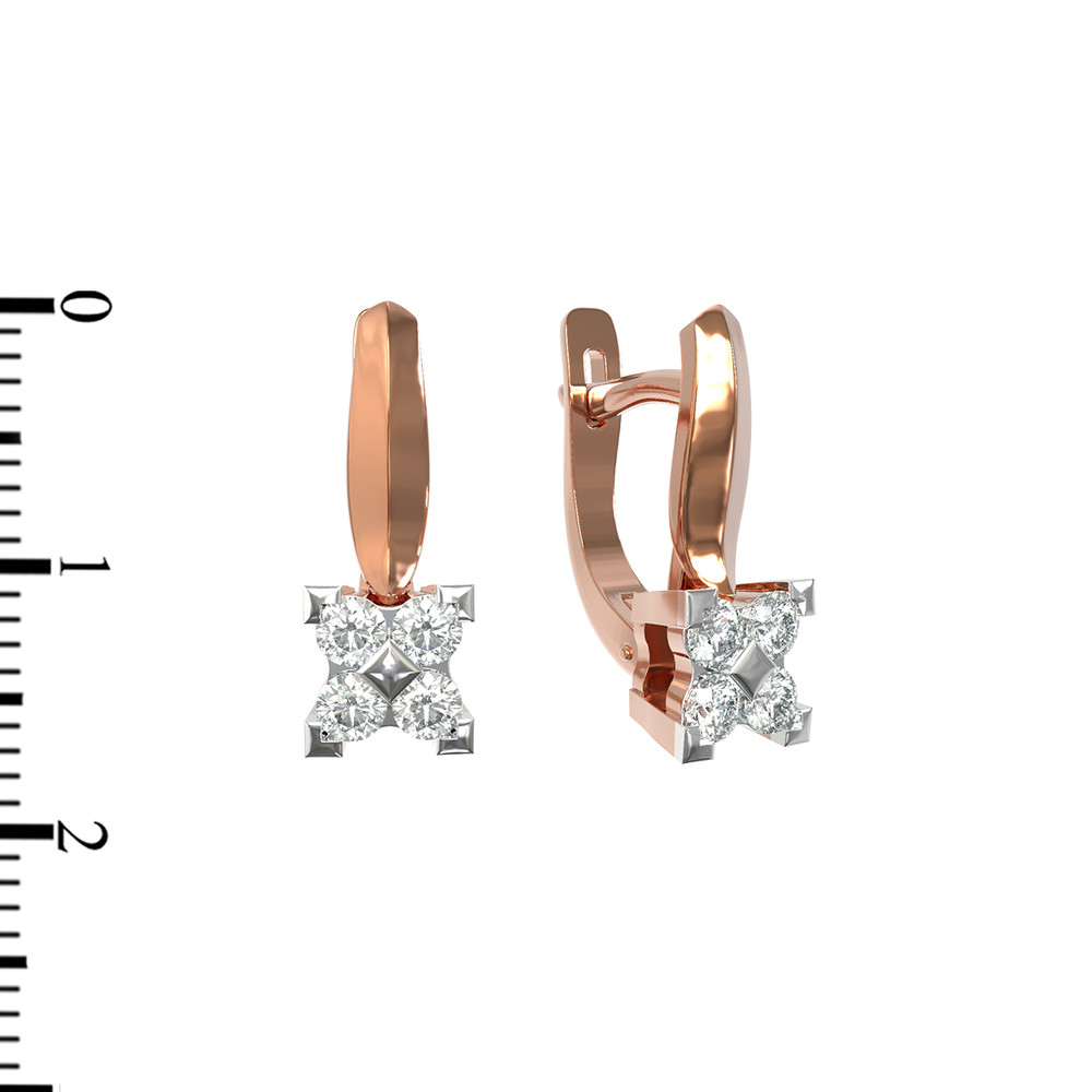 Серьги из золота c бриллиантами