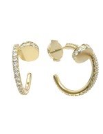 Серьги из лимонного золота c бриллиантами